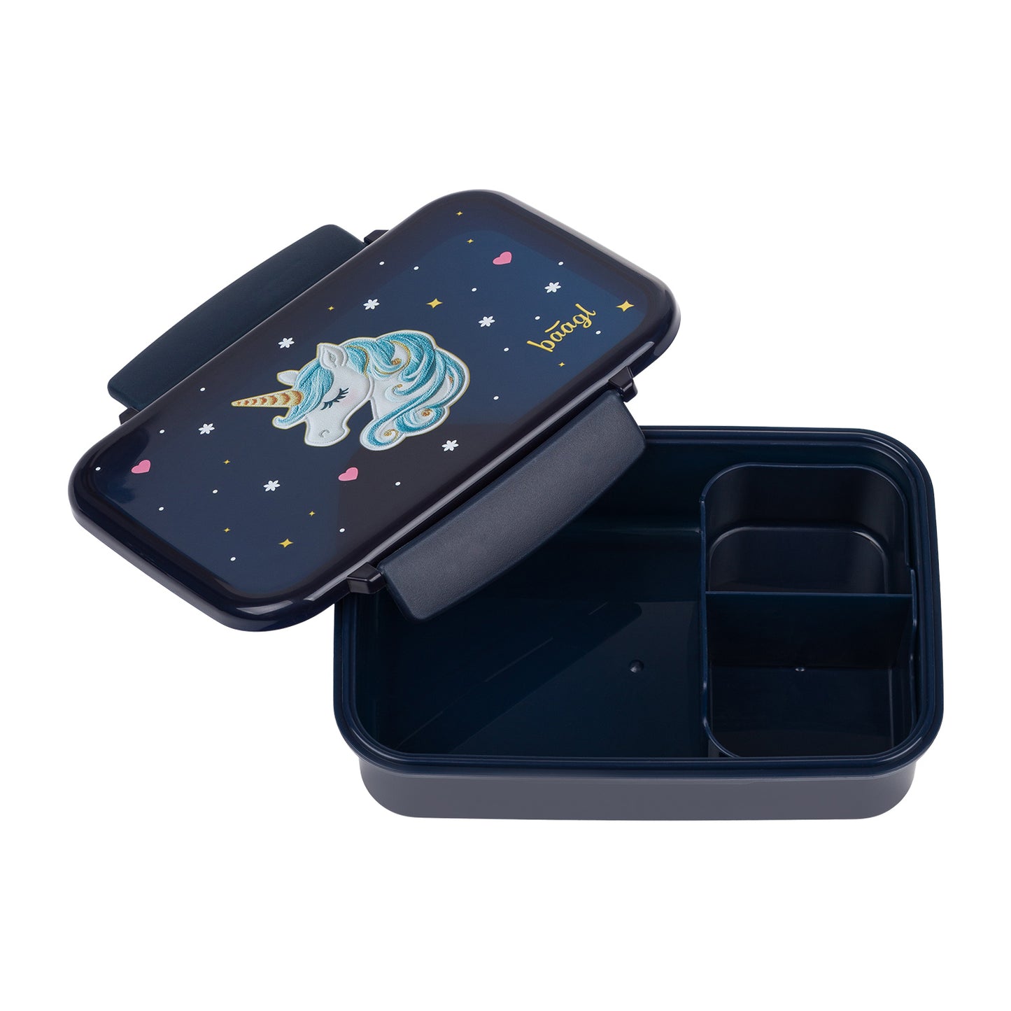 Box na svačinu s přihrádkami Unicorn Gold