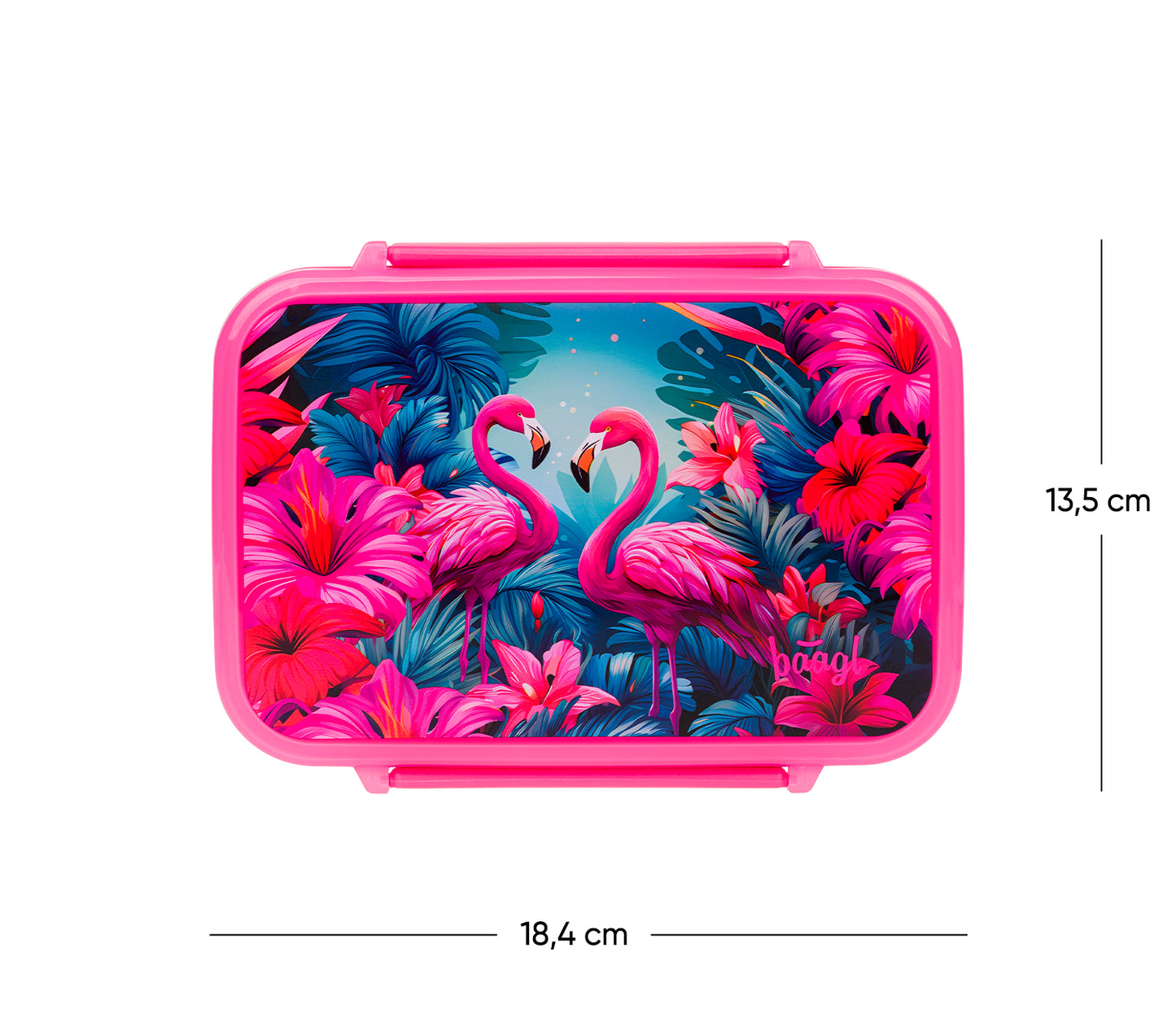 Box na svačinu s přihrádkami Flamingo