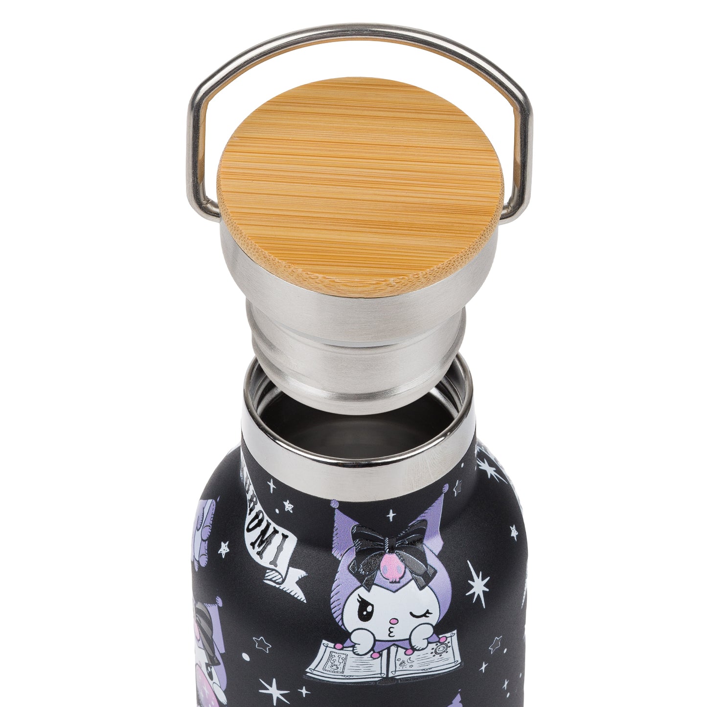 Termoláhev s bambusovým víčkem Kuromi Fortune Dream, 500 ml