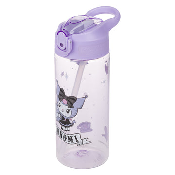 Tritanová láhev na pití s brčkem Kuromi Fortune Dream, 500 ml