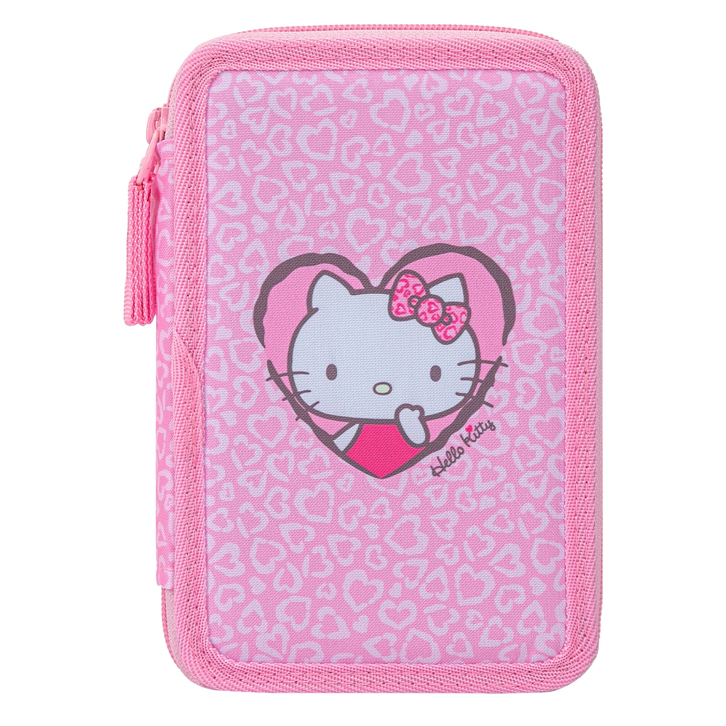 Školní penál třípatrový Hello Kitty Sweet Leopard