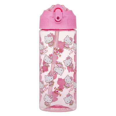 Tritanová láhev na pití s brčkem Hello Kitty Sweet Leopard, 500 ml