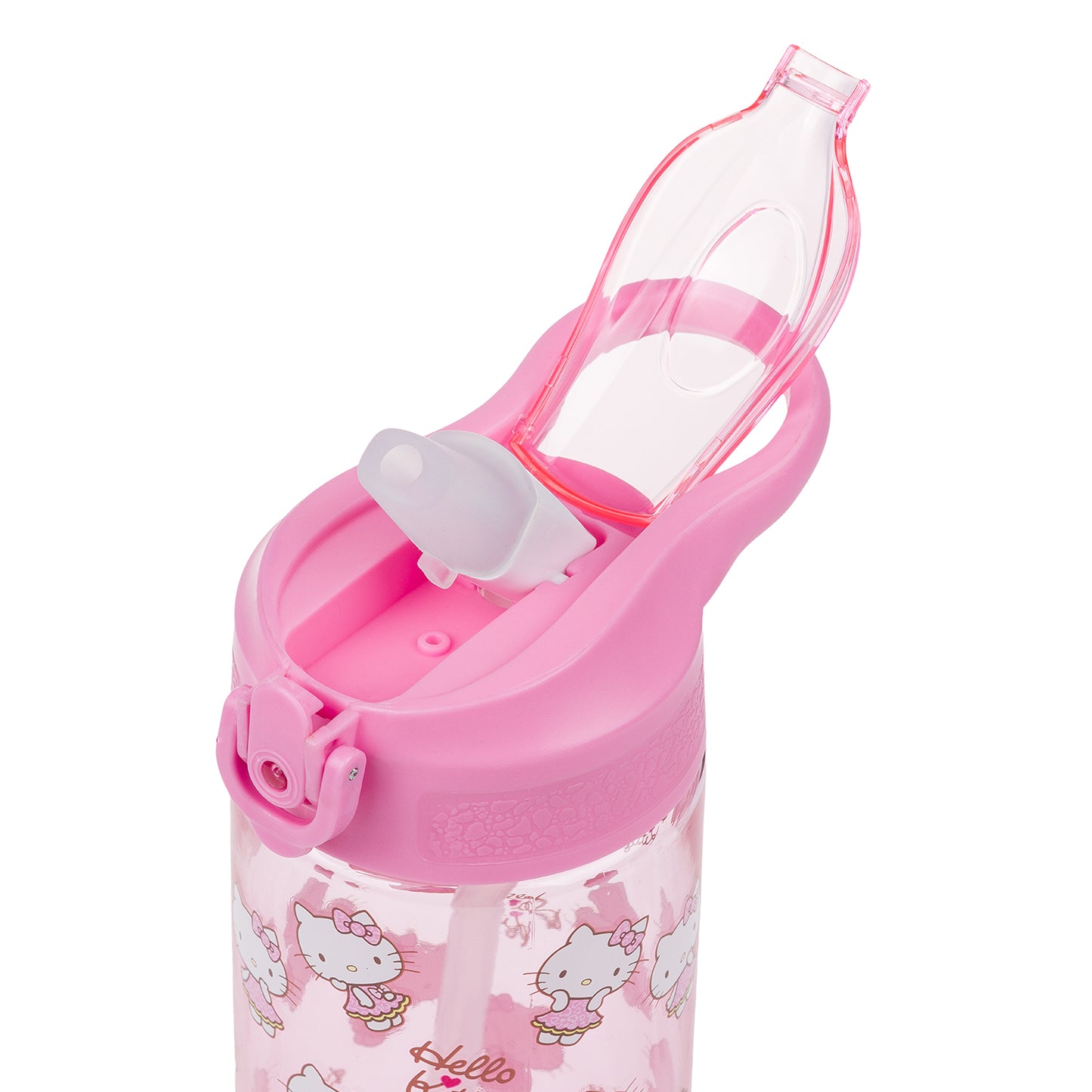Tritanová láhev na pití s brčkem Hello Kitty Sweet Leopard, 500 ml