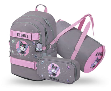Školní set Skate Kuromi Grey