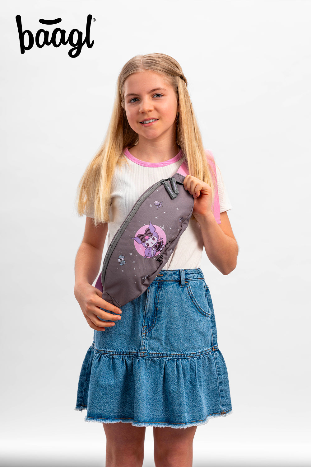 Školní set Skate Kuromi Grey II