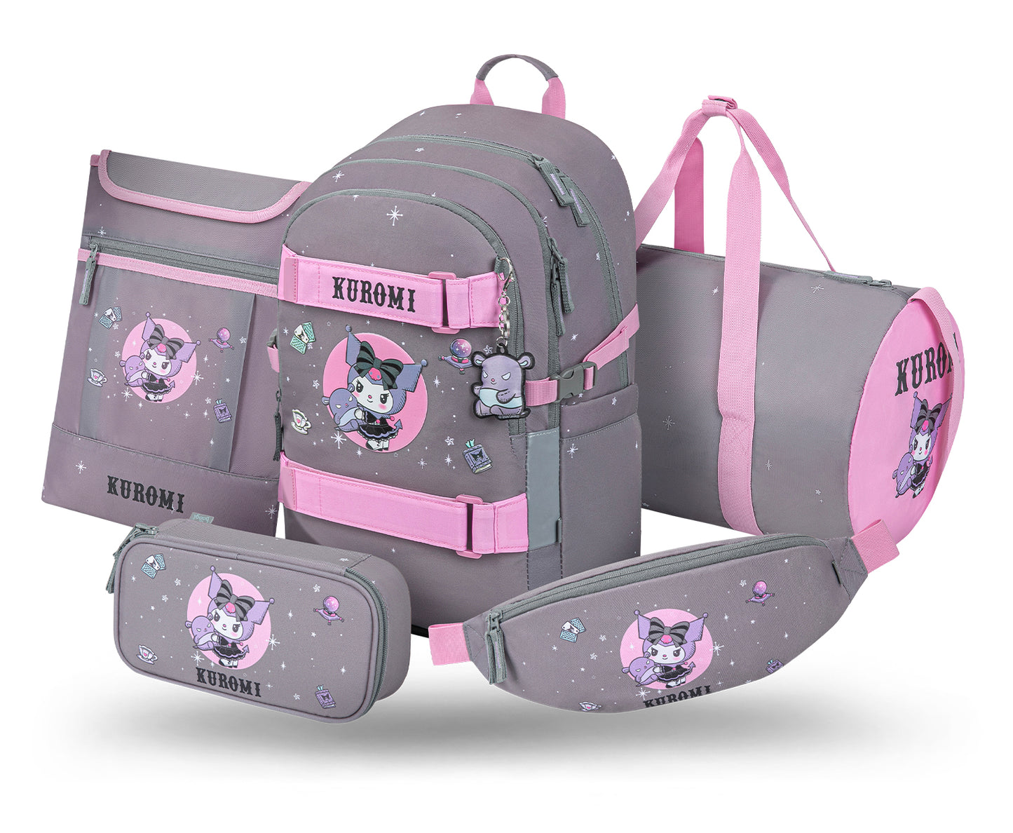 Školní set Skate Kuromi Grey II