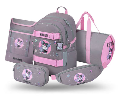 Školní set Skate Kuromi Grey II