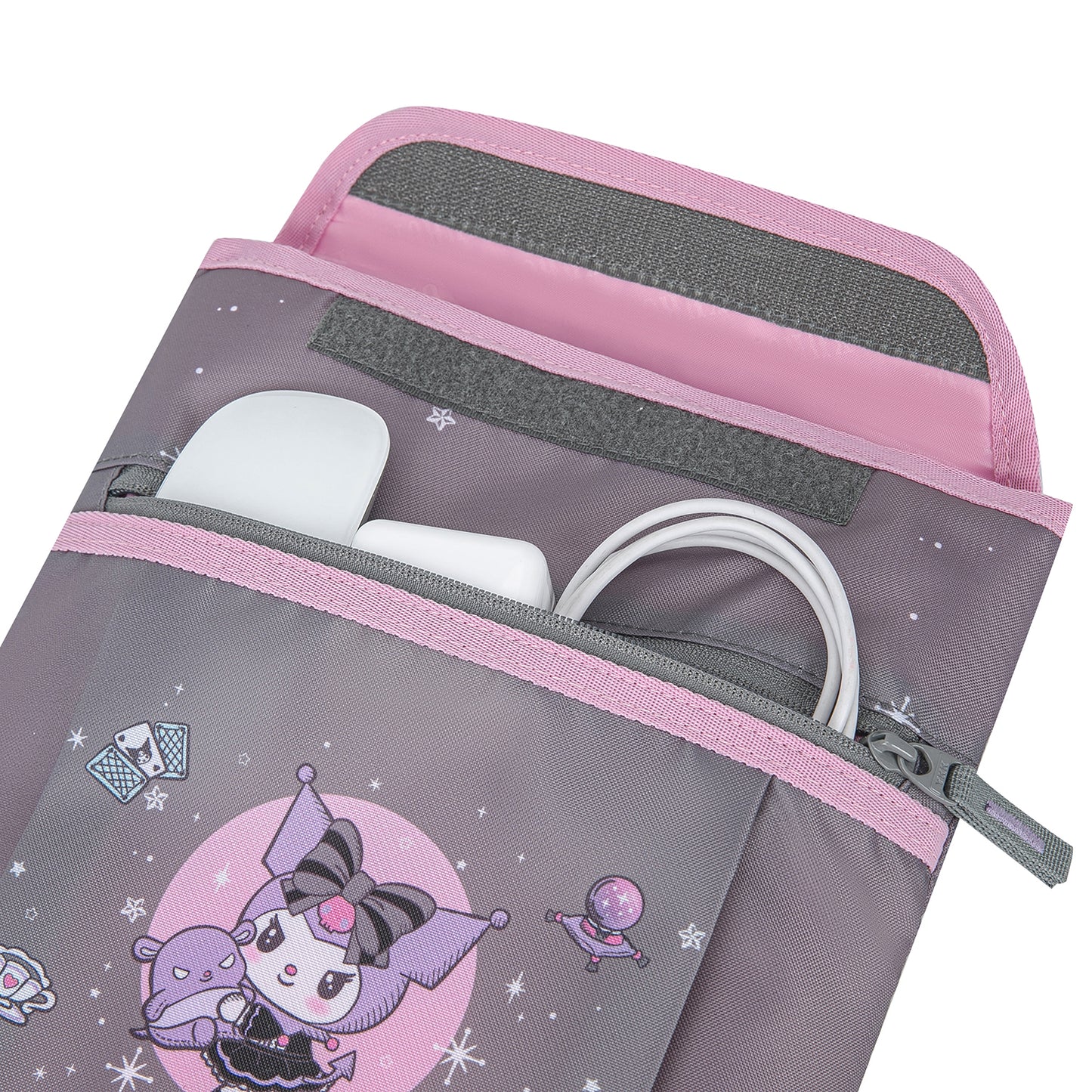 Obal na notebook Kuromi Grey