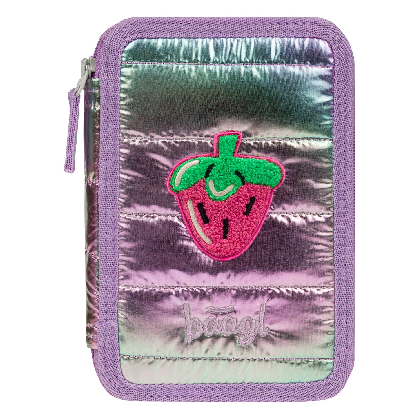 Školní penál třípatrový s náplní Lavender