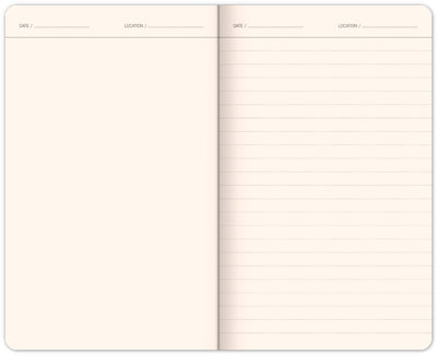 Cestovatelský notes, linkovaný, 13 × 21 cm