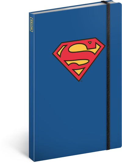 Notes Superman – Symbol, linkovaný, 13 × 21 cm