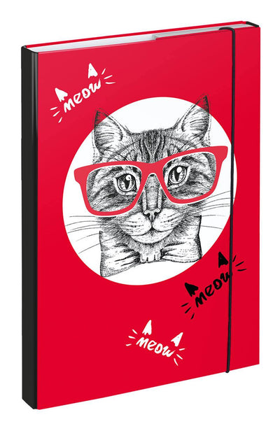 Desky na školní sešity A4 Kočka