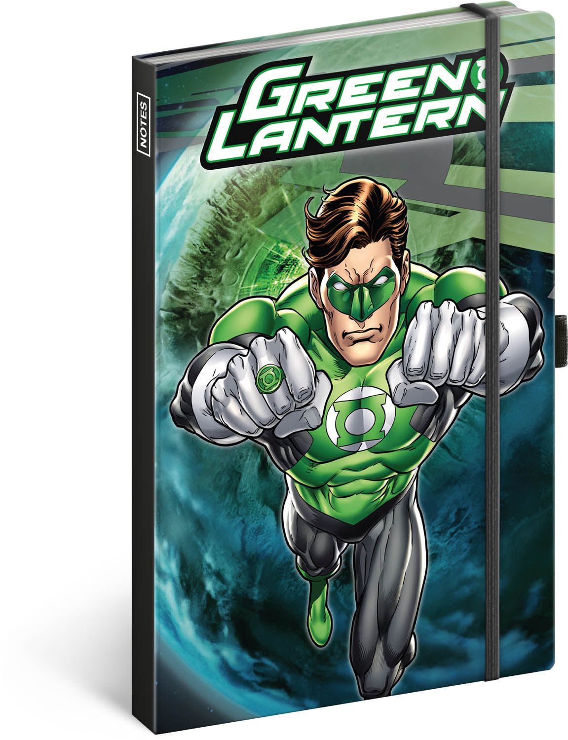 Notes Green Lantern, linkovaný, 13 × 21 cm