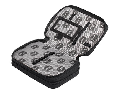 Školní penál dvoupatrový Logo černý