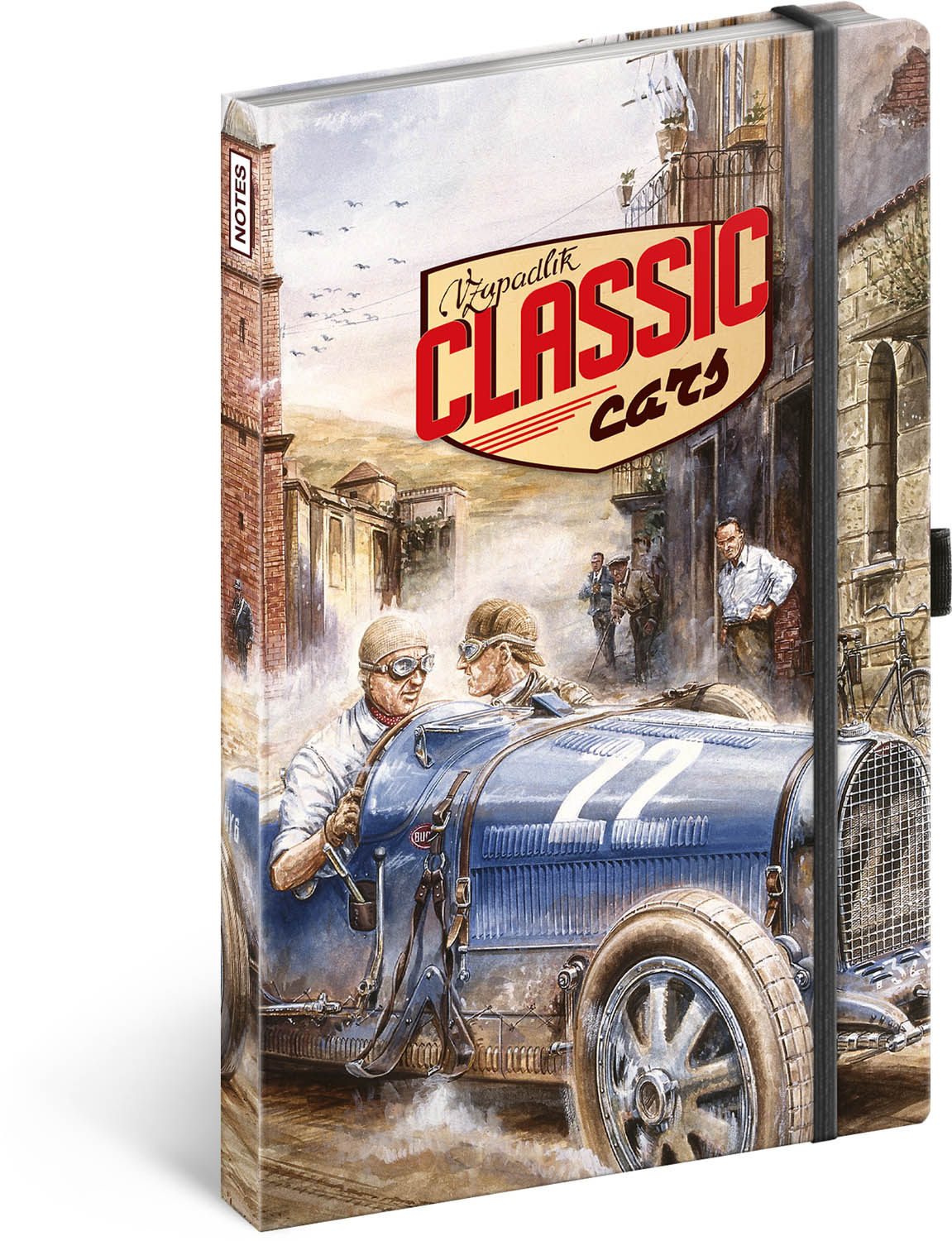 Notes Classic Cars – Václav Zapadlík, linkovaný, 13 × 21 cm