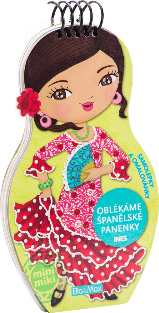 Ella & Max Oblékáme španělské panenky Ines - omalovánky
