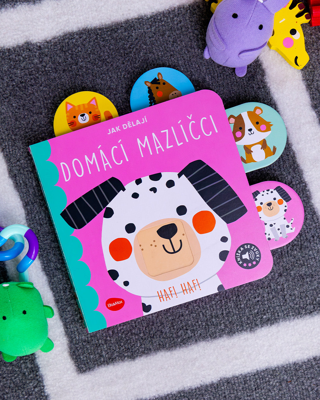 Jak dělají DOMÁCÍ MAZLÍČCI – Zvuková knížka s pohyblivými prvky