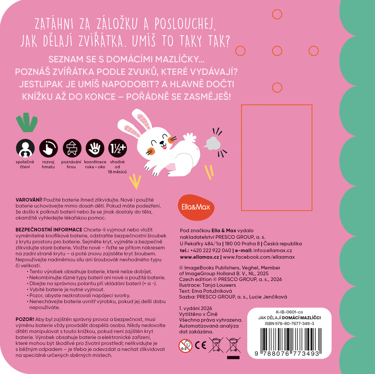 Jak dělají DOMÁCÍ MAZLÍČCI – Zvuková knížka s pohyblivými prvky