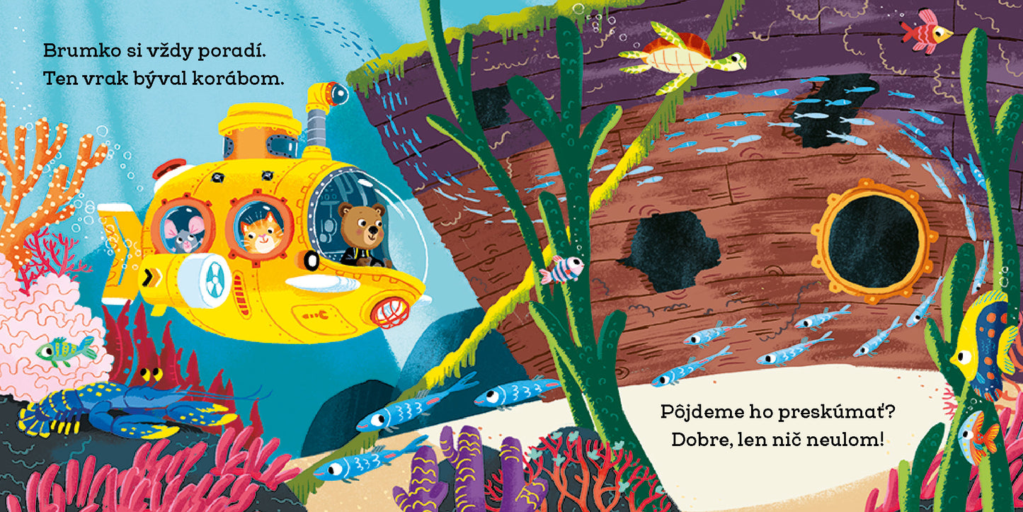BRUMKO ROZUMKO MORSKÝM VÝSKUMNÍKOM – Obrázky s pohyblivými prvkami