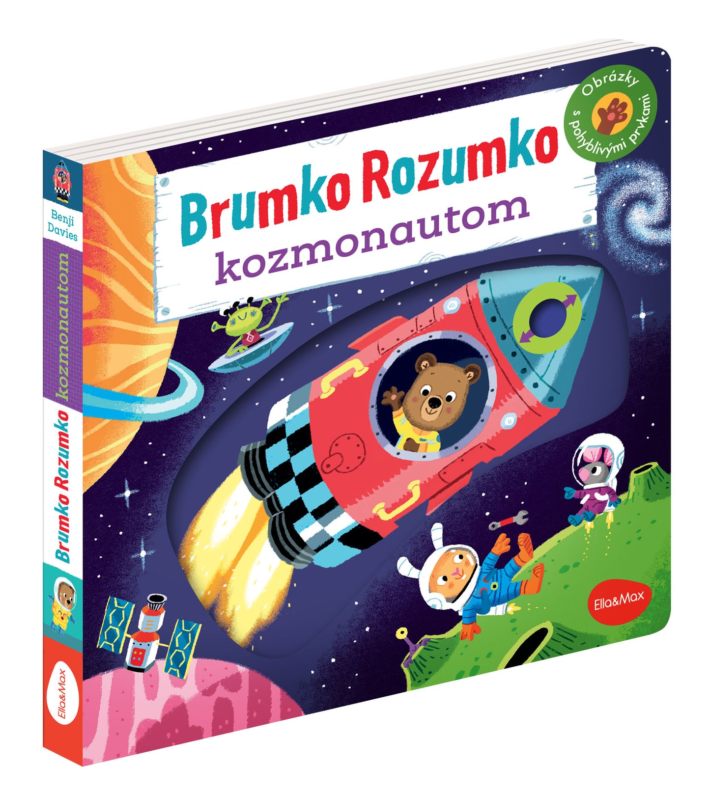 BRUMKO ROZUMKO KOZMONAUTOM - Obrázky s pohyblivými prvkami