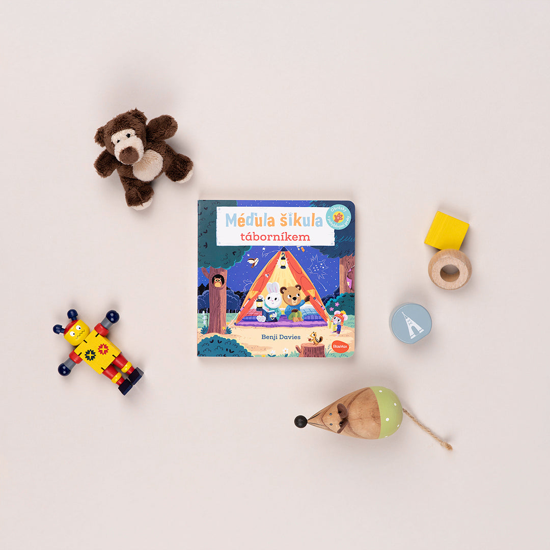 MÉĎULA ŠIKULA TÁBORNÍKEM – Obrázky s pohyblivými prvky