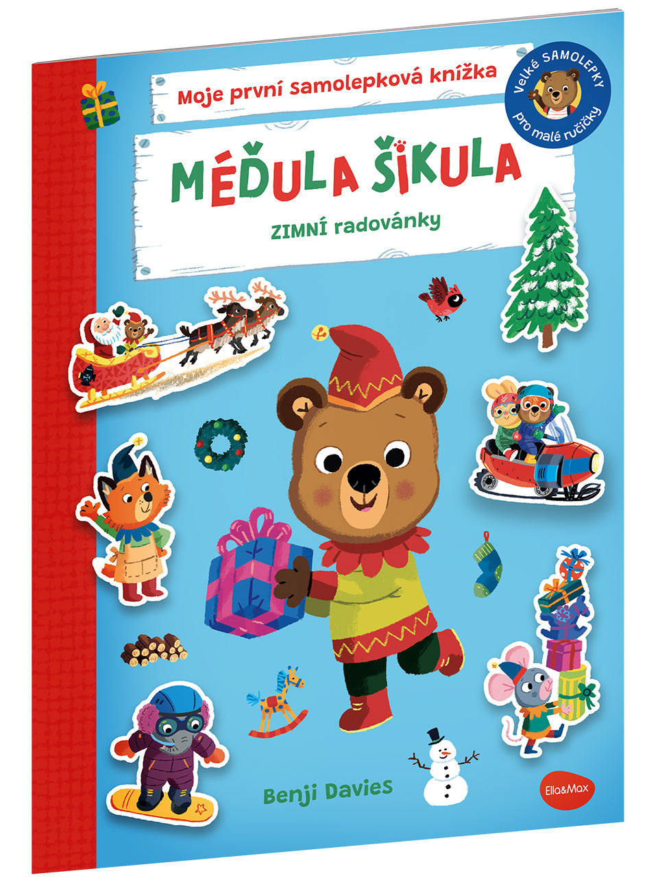 MÉĎULA ŠIKULA: ZIMNÍ RADOVÁNKY – Samolepková knížka