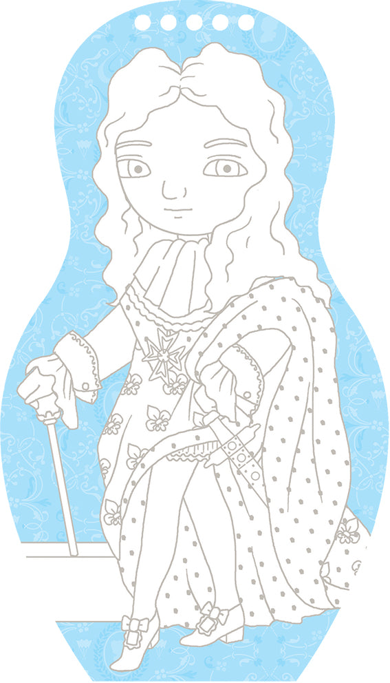 Oblékáme panenky PRINCEZNA EMMA – Omalovánky