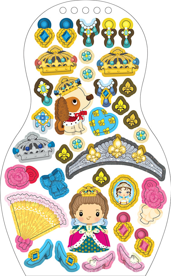 Oblékáme panenky PRINCEZNA EMMA – Omalovánky