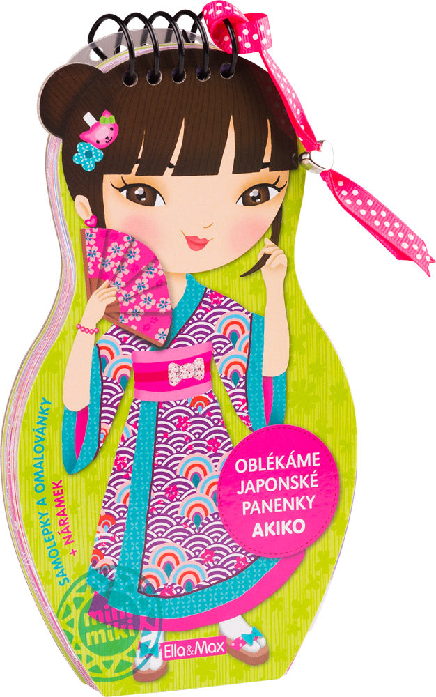 Ella & Max Oblékáme japonské panenky - AKIKO