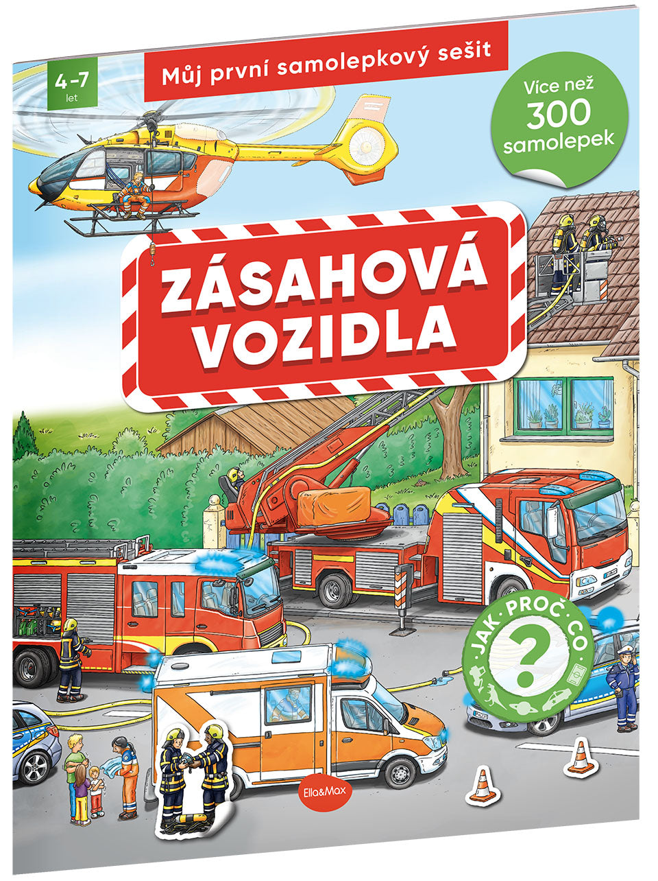 Můj první samolepkový sešit – ZÁSAHOVÁ VOZIDLA