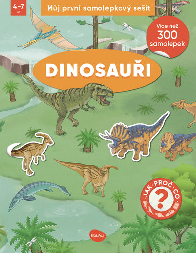 Můj první samolepkový sešit – DINOSAUŘI