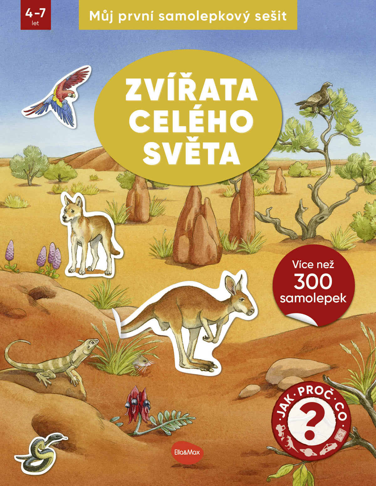 Můj první samolepkový sešit – ZVŘATA CELÉHO SVĚTA