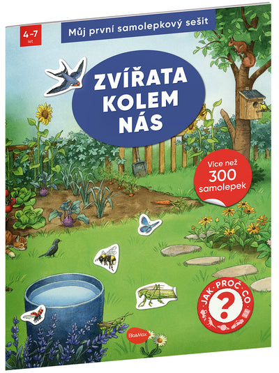 Můj první samolepkový sešit – ZVÍŘATA KOLEM NÁS