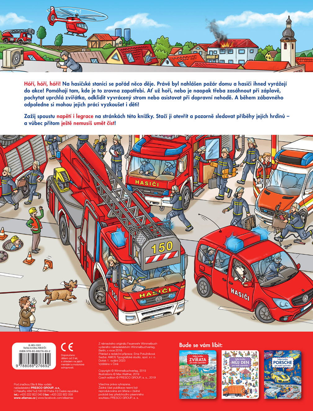 Velká knížka HASIČI pro malé vypravěče