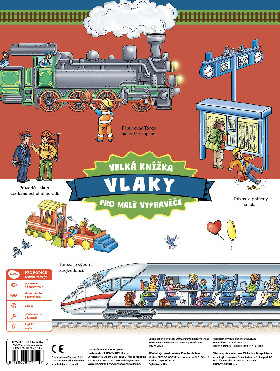Velká knížka VLAKY pro malé vypravěče