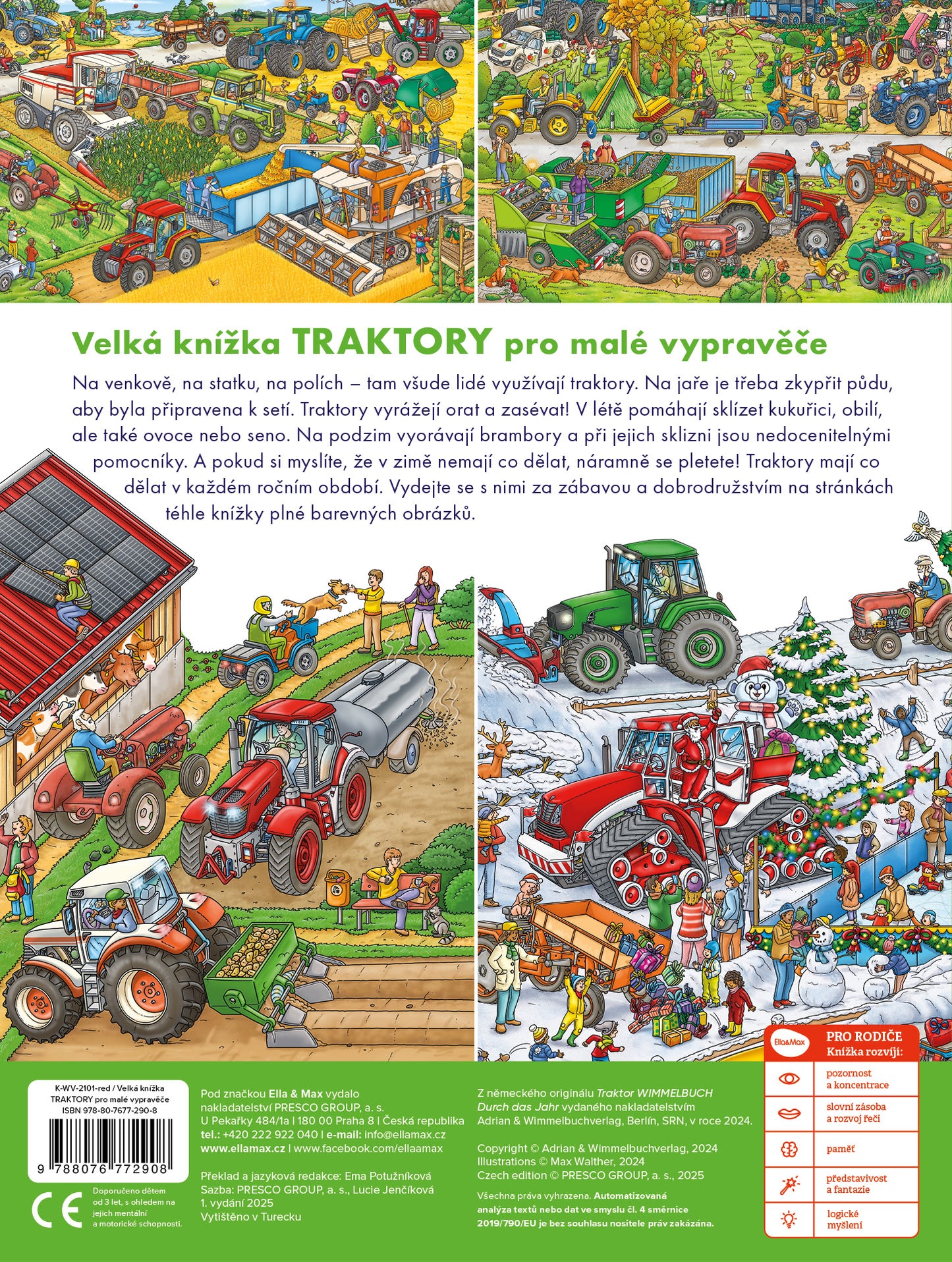 Velká knížka TRAKTORY pro malé vypravěče