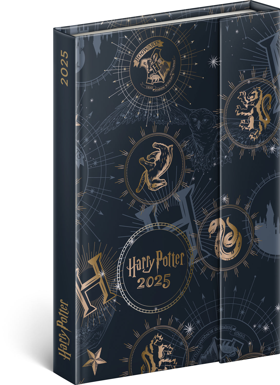 Týdenní magnetický diář Harry Potter 2025, 11 × 16 cm