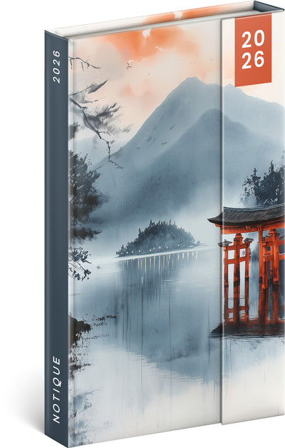 Týdenní magnetický diář Japonsko 2026, 13 x 21 cm