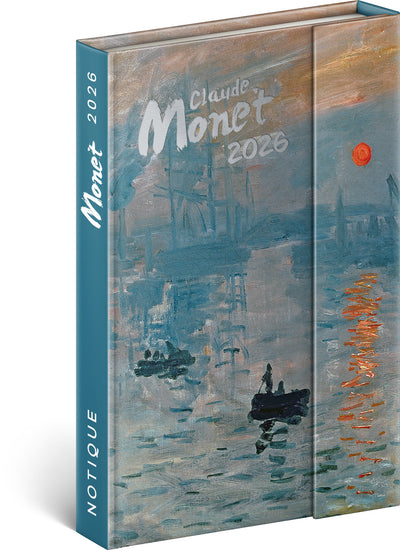 Týdenní magnetický diář Claude Monet 2026, 11 x 16 cm