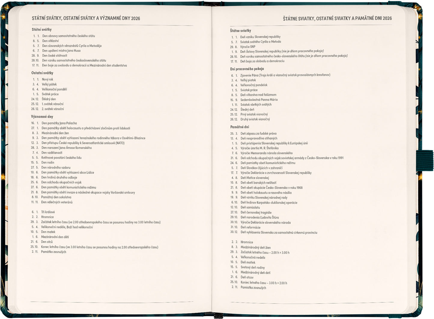 Planbook diář/notes Liška 2026, 13 x 21 cm