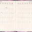 Planbook diář/notes Fialové květy 2026, 13 x 21 cm
