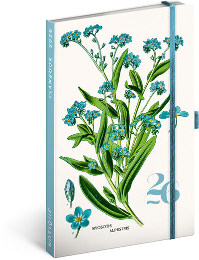 Planbook diář/notes Herbář 2026, 13 x 21 cm