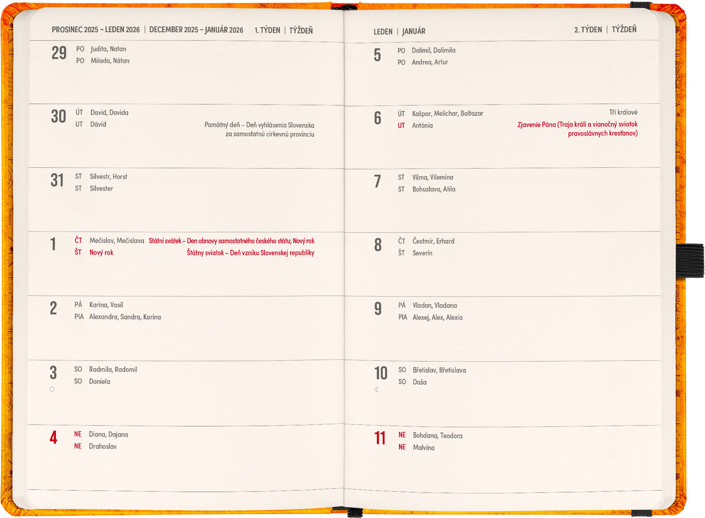 Planbook diář/notes Harry Potter – Bradavice 2026, 13 x 21 cm