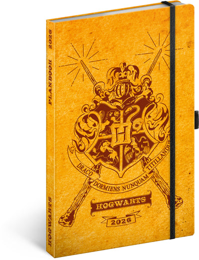 Planbook diář/notes Harry Potter – Bradavice 2026, 13 x 21 cm