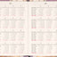 Planbook diář/notes Vintage květy 2027, 13 x 21 cm
