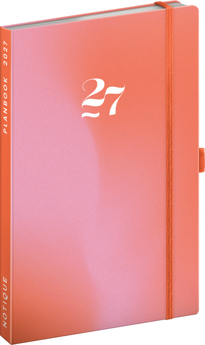Planbook diář/notes Korál 2027, 13 x 21 cm