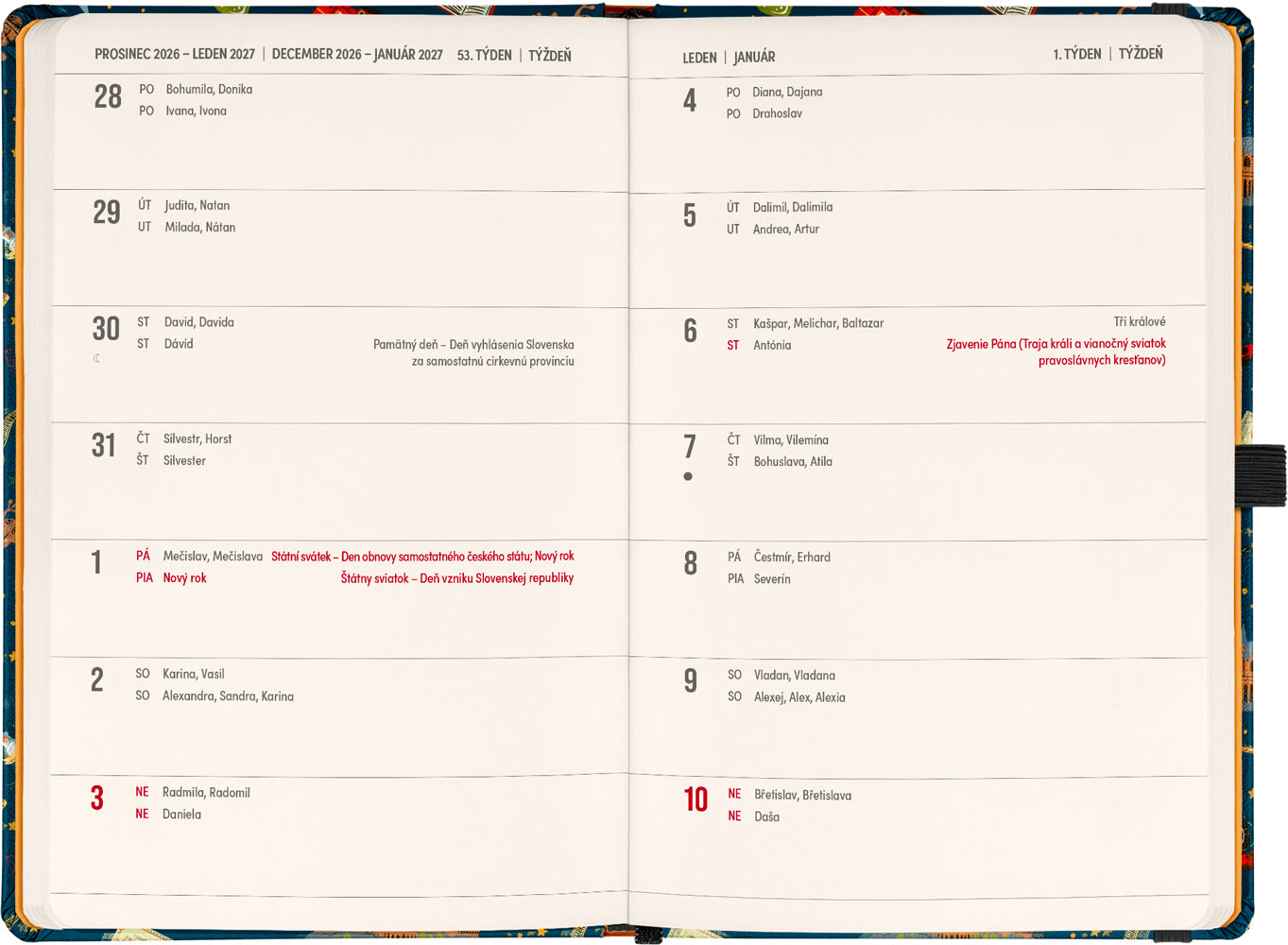 Planbook diář/notes Harry Potter –  Bradavický expres 2027, 13 x 21 cm