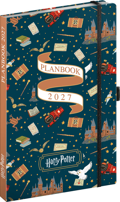 Planbook diář/notes Harry Potter –  Bradavický expres 2027, 13 x 21 cm