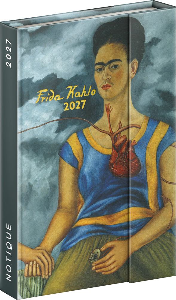 Týdenní magnetický diář Frida Kahlo 2027, 11 x 16 cm