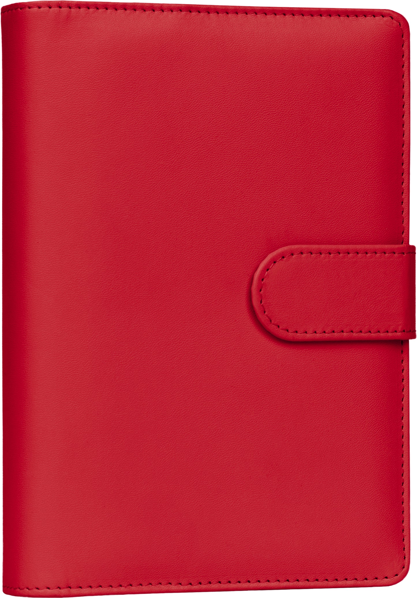 Refill – Týdenní kroužkový diář s vyměnitelnými listy 2027, sytě červený, 12,5 x 19 cm